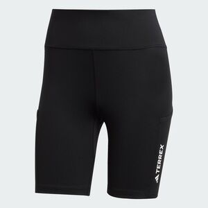 adidas Terrex Black High-Waist Athletic Bike Shorts